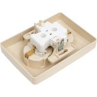 Розетка Systeme Electric Blanca внутр Беж 2-ая с/з со шторками, 16А, 250В SE BLNRS001127
