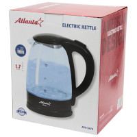 Электрический стеклянный чайник Atlanta ATH-2460 white