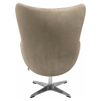 Кресло BRADEX EGG CHAIR латте, искусственная замша FR 0647