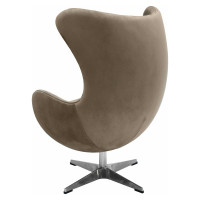 Кресло BRADEX EGG CHAIR латте, искусственная замша FR 0647