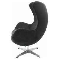 Кресло BRADEX EGG CHAIR графит, искусственная замша FR 0642