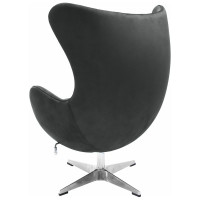 Кресло BRADEX EGG CHAIR графит, искусственная замша FR 0642