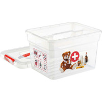 Ящик-органайзер "Аптечка", 10 л, с ручкой, лоток М FunBox FB2171