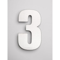 Цифра из металла на дом/ворота/забор Промсвязь 3_I, L=400 мм PSN3I400