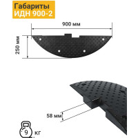 Концевой элемент ТЕХНОЛОГИЯ ИДН 900-2 РЕЗИНА, ГОСТ Р 52605-2006 00-00000866