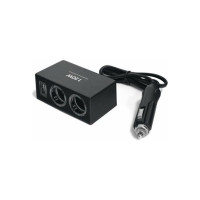 Разветвитель прикуривателя Pro Legend 2 гнезда + USB PL9470