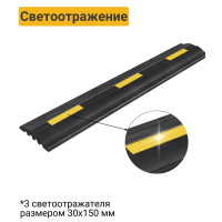 Демпфер стеновой резиновый ТЕХНОЛОГИЯ 180х30х1000 мм ДСР-3, длина 1м (ГП) 00-00001388