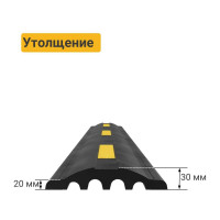 Демпфер стеновой резиновый ТЕХНОЛОГИЯ 180х30х1000 мм ДСР-3, длина 1м (ГП) 00-00001388