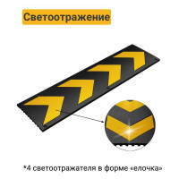 Демпфер стеновой резиновый ТЕХНОЛОГИЯ 800х230х8 мм ДСР-2 (Россия) (ГП) 00-00001434