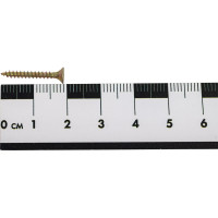 Универсальный саморез КВАДРА 2.5x20 желтый, потайная голова, цинк, кор. 100 шт. 254020007100