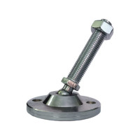Шарнирная регулируемая опора UnitMC 100хМ20х100 (основание сталь, винт сталь) 400203 100xM20x100