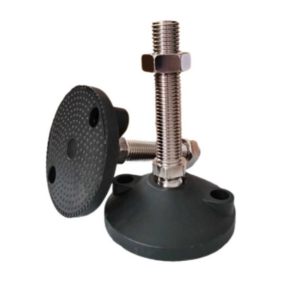 Шарнирная регулируемая опора UnitMC 100хМ20х100 (основание PA66, винт сталь) 400201 100xM20x100