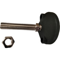 Шарнирная регулируемая опора UnitMC 100хМ20х100 (основание PA66, винт сталь) 400201 100xM20x100