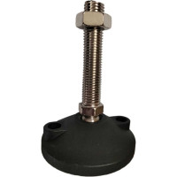 Шарнирная регулируемая опора UnitMC 100хМ20х100 (основание PA66, винт сталь) 400201 100xM20x100