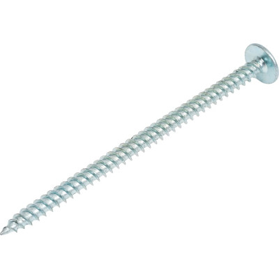 Саморез КВАДРА пресс-шайба, острый конец, 4.2x75, цинк, кор. 250 шт. 420761010250