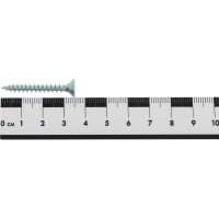 Универсальный саморез КВАДРА 4.5x35 белый, потайная голова, цинк, кop. 500 шт. 453035003500