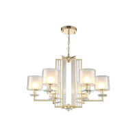 Подвесная люстра Crystal lux NICOLAS SP-PL6 GOLD/WHITE