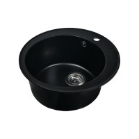 Кухонная мойка из искусственного гранита WISENT Антрацит MWR510-26/WGER013