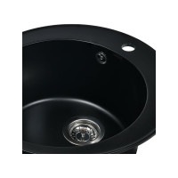 Кухонная мойка из искусственного гранита WISENT Антрацит MWR510-26/WGER013