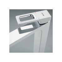 Смеситель для умывальника Gappo 35к G1017-2 литой, высокий, белый, хром 549395