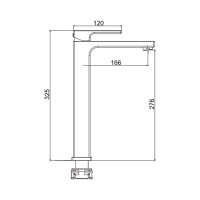 Смеситель для умывальника Gappo 35к G1017-2 литой, высокий, белый, хром 549395