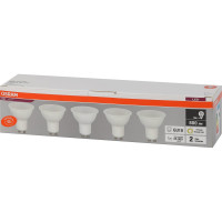 Светодиодная лампа Osram LVPAR1675 10SW/830 230V GU10 2X5 RU уп. 5 шт 4058075585010