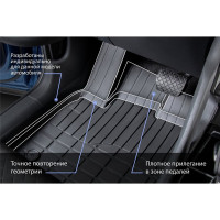 Коврики салона литьевые Rival для Geely Tugella 2020- 61906001