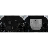 Защита картера + КПП Rival Hyundai Santa Fe 21-/Santa Fe 24-/Tucson 21-/Kia Sorento 20-/Sportage 21- 333.2862.1
