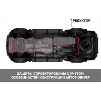 Защита редуктора АвтоБроня сталь, Haval Dargo 2022-, V-2.0, полный привод 111.09427.1