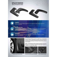 Комплект задних брызговиков Rival Haval Jolion 2021г 29404002