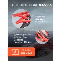 Стартовые провода Forsage 600 Aмпер, 3м F-884S630(28843)