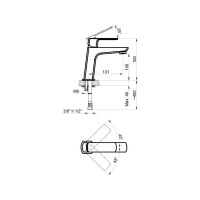 Смеситель для раковины Azario ATRI AZ-15964501 00072131