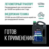 Антифриз AXIOM зелёный, G11, 5 кг A50511