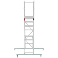 Передвижная односторонняя лестница-подмости с платформой Новая Высота NV 5510, 1x9 ступеней 5510109