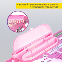 Комплект детской мебели BRAUBERG NIKA KIDS ПРИНЦЕССА розовый, стол + стул, пенал 532635