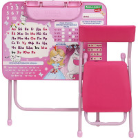 Комплект детской мебели BRAUBERG NIKA KIDS ПРИНЦЕССА розовый, стол + стул, пенал 532635