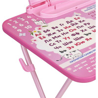 Комплект детской мебели BRAUBERG NIKA KIDS ПРИНЦЕССА розовый, стол + стул, пенал 532635