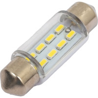 Светодиод Nord-Yada 12V T11x36-S8.5 (8SMD size 3014) C5W белый 0.3W 7.56lm 2 шт. 904600