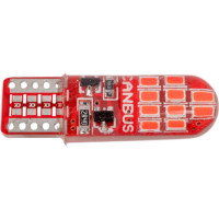 Светодиод Nord-Yada 12 В, T10, W5W, 20x3014SMD, c обманкой, красный 2 шт 908828