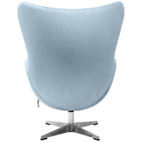 Кресло BRADEX EGG CHAIR серый, искусственная замша FR 0645