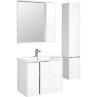Зеркальный шкаф AQUATON Стоун 80 белый 1A228302SX010