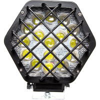 Фара рабочего света АВТОЭЛЕКТРИКА LED 6-и угольн., 12/24В, 16 светодиодов/48Вт, направленный (дальний) свет 09.2237