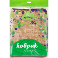 Прямоугольный коврик из лыка Банная линия 30x45 см 11-242