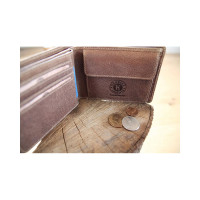 Бумажник Klondike Tony, коричневый, 12x9 см KD1006-02