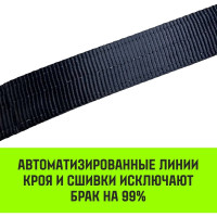 Буксировочный динамический трос HITCH prof лента, масса авто 3,3 т, разрывная 10 т, 6 м, 2 скобы SZ071511