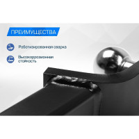 Шаровый узел для фаркопа под квадрат 50x50 мм BERG F.0130.1