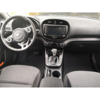 Ковры в салон автомобиля Eva Smart kia soul iii 2019 - эва сота чёрные c красной окантовкой 2892-B5A7-S