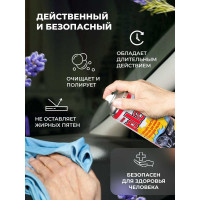 Полироль салона PLAK 750 мл аэрозоль Лаванда 5162