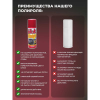 Полироль салона PLAK 400 мл аэрозоль Вишня 5124