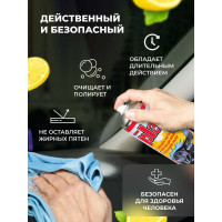 Полироль салона PLAK 400 мл аэрозоль Лимон 5120